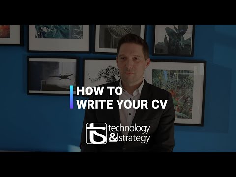 T&S HR TIPS | How to write your CV | Technology & Strategy