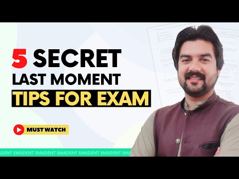 5 Secret Last Moment Tips for Exam to Score Highest Marks | Exam Tips | Smadent