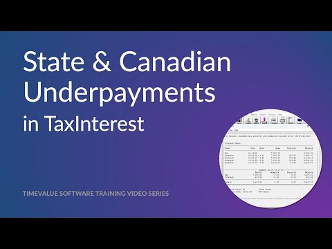 TaxInterest State Canadian Underpayments