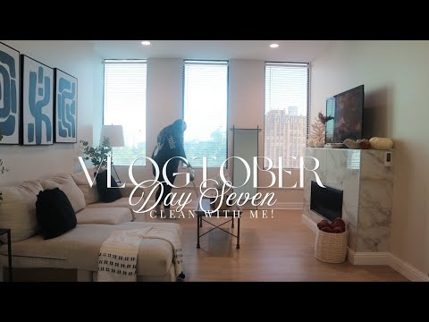 VLOGTOBER DAY 7 | Clean with Me! Power Hour Cleaning