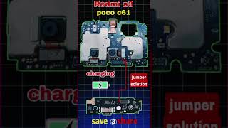 Redmi a3 poco c61 charging jumper solution #mobilerepairing #frp_solution #tech #mobilecharging