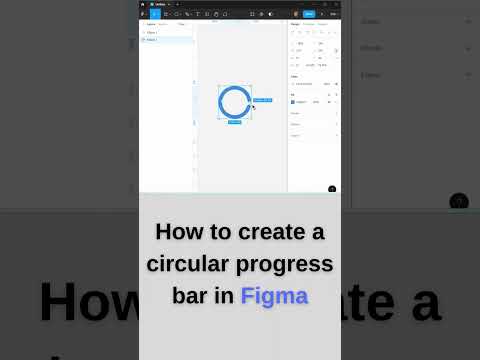 👉 How to create a circular progress bar in Figma.  Quick Figma tutorials. Figma circle progress bar