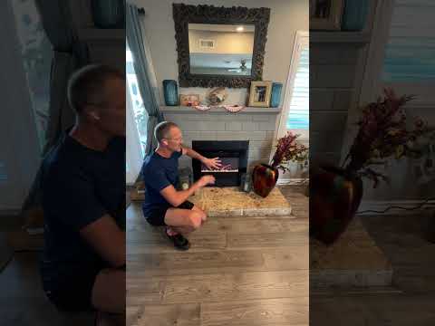 Electric fireplace insert installation