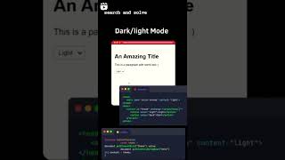 Dark mode css Design #darkmode #darkmodetheme #css #html #website