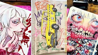 ART SKETCHBOOK 📖🎨 TIKTOK compilation #92