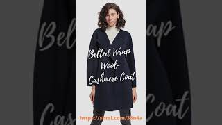 Belted Wrap Wool Cashmere Coat | Women's Coat