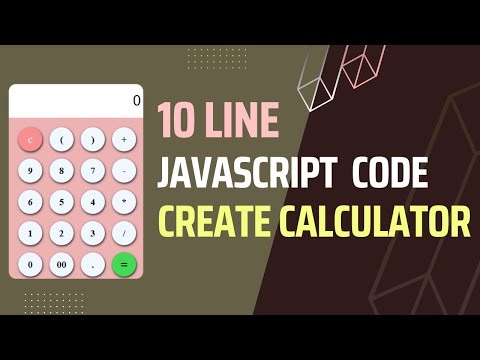 Project:4 Create Calculator Using HTML , CSS & JavaScript | How TO Make Calculator |Only 10Line #1 🔥