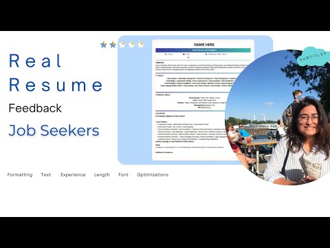Real Resume Feedback | Part 1