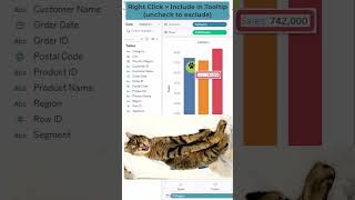 Quickly customize your tooltip in Tableau Desktop! #tableau #data #analytics #cat