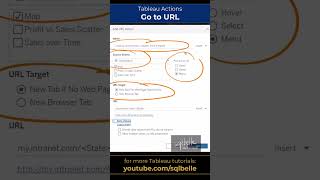#Tableau - Go to URL Action  #tableaututorial #tableautraining #tableautips