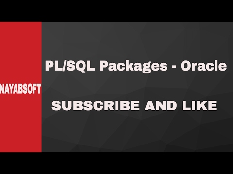 PL/SQL Packages - Oracle