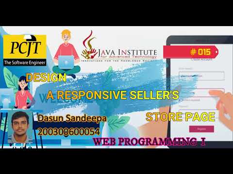 Design a responsive seller’s store page using HTML, CSS, JavaScript and Bootstrap