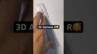 3D Alphabet #easyartidea #drawing #3dart #art #ytshorts #virlshort #shorts #shortvideoyoutube