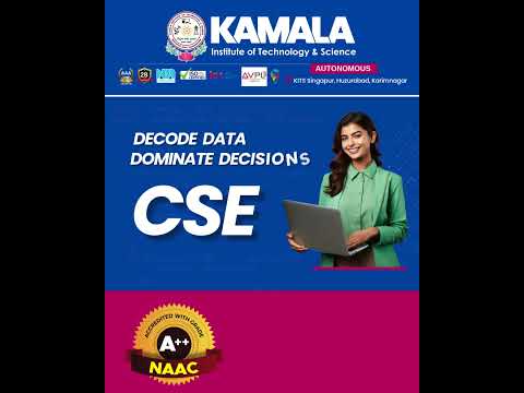 Unlock the future with Data Science. Study B.Tech CSE at Kamala Institute of Technology and Science.