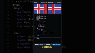CSS Battle #181 - Iceland | Solution