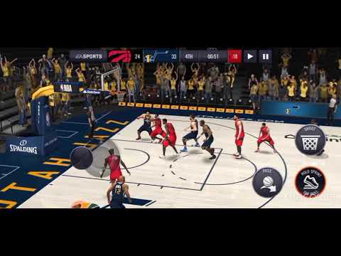 nba live mobile basketball raptors vs jazz 4th quarter championship winner