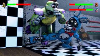 Top 5 FNAF Fighting Animations with Healthbars