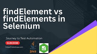How to use findElement and findElements methods in Selenium WebDriver