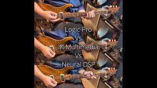 Electric Guitar Plugins: Logic Pro vs IK Multimedia vs Neural DSP