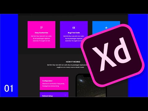 Adobe XD | Design Landing Page Using XD UI Kit