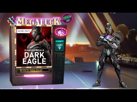 Free fire || Diamond royal dark eagle || new eagle of the dusk bundle || trying my luck