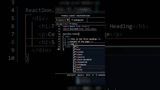 How to render multiple elements inside ReactDOM.render()#reactdom #reactjs #react #reactcode