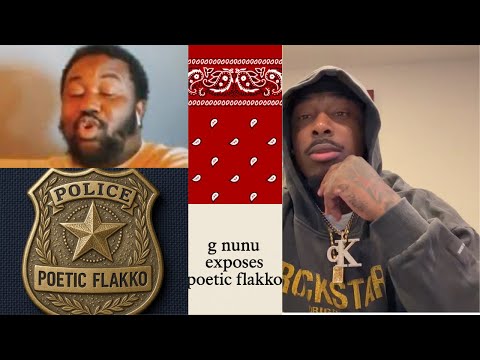 G Nunu EXPOSES Poetic Flakko 🚨 “Stop Speaking On Gang Culture You Don’t Understand!” No Jumper boy‼️