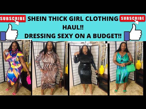 SHEIN THICK GIRL CLOTHING HAUL!!  DRESSING SEXY ON A BUDGET!!