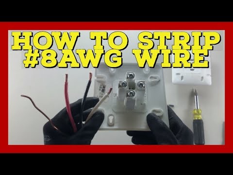 How to strip #8 AWG wire - How to strip big stranded wire - The Electrical Guide