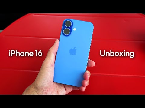 iPhone 16 ASMR Unboxing | Ultramarine Blue