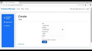 Employee Manage Web Application 