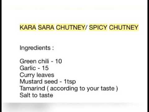 PACHA MILAGAI CHUTNEY