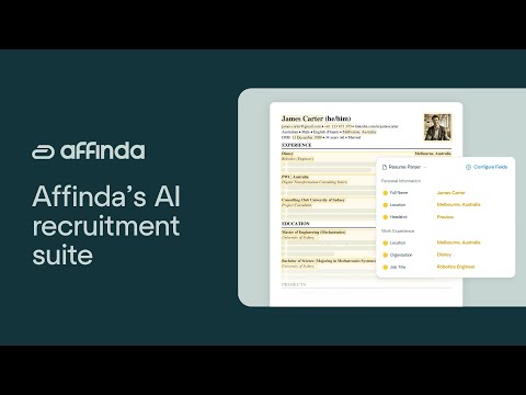 Affinda's AI Recruitment Suite | Automate Hiring with Affinda's 5 Smart Tools