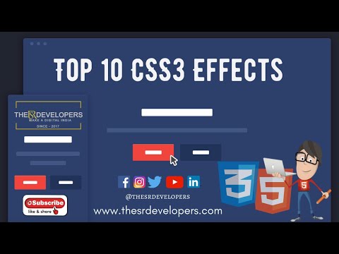 Top 10 CSS 3 effects #thesrdevelopers #webdesign #webdevelopement #CSS3 #HTML #Website #Effects