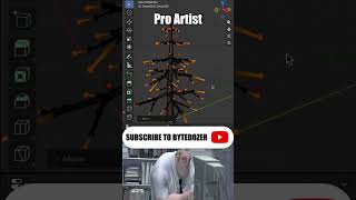Noob vs Pro Artist: #christmas #tree  #blendertutorial #blender #blendercommunity #blender3d #b3d