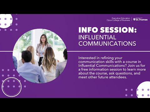 Influential Communications Information Session