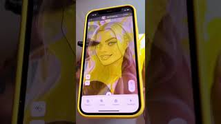 Making AWESOME Margot Robbie Comic ART Using A Phone #drawing #techmeetsart #drawingtutorial