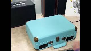 Portable Record Player Retro and Modern Features