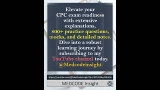 "CPC Mastery Insight: Unveiling Coding Excellence Daily" #cpt, #icd, #cpc,#medicalcoding, #education