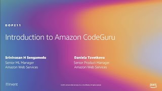 AWS re:Invent 2019: [NEW LAUNCH!] Introduction to Amazon CodeGuru (DOP211)