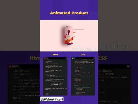 Animated product shorts #shorts #webdevelopment #viral #viralvideo #viralshorts #webartificer1 #html