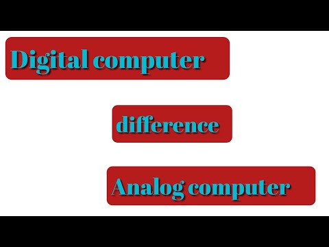 difference between digital and analog computer