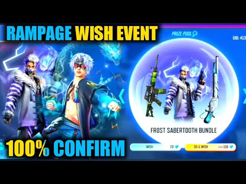 rampage wish event free fire | free fire rampage wish event | one spin trick in free fire wish event