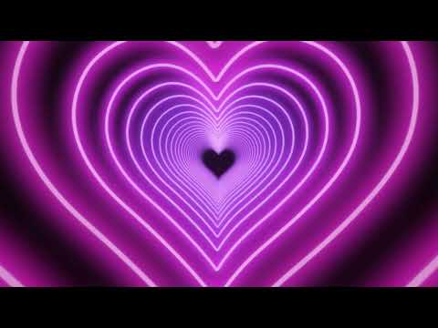 Neon Lights pink Love Heart Tunnel of Abstract Fast Movement Glow 4K TikTok Trend Background 2023