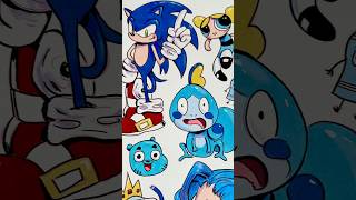 What’s your favourite BLUE character? 💙 #markerart #bluecharacters #ohuhumarkers