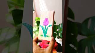 Waste Box to Home Decor #recycledartsandcrafts #gardendecor #tulip #recyclediy #upcycledart #diyart