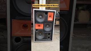 3×15 sound check hard bass #shorts #dj #chitranshdj #djcabinet #djbox #djsurajrclmix