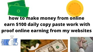 how to make money from online copy paste work -  2021 - 11