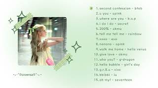 kpop nostalgic playlist (cute & chill vibe) ‧₊˚✩彡