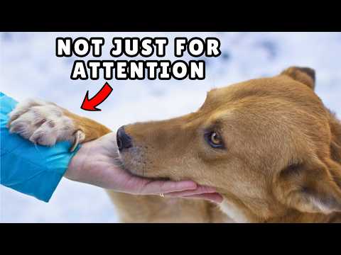 Does Your Dog Put Their Paw On You? 🚩 THIS Is What It Really Means!